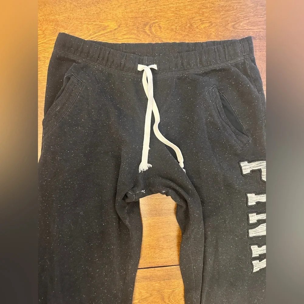 Black PINK Sweatpants with White Logo - Picture 4 of 5